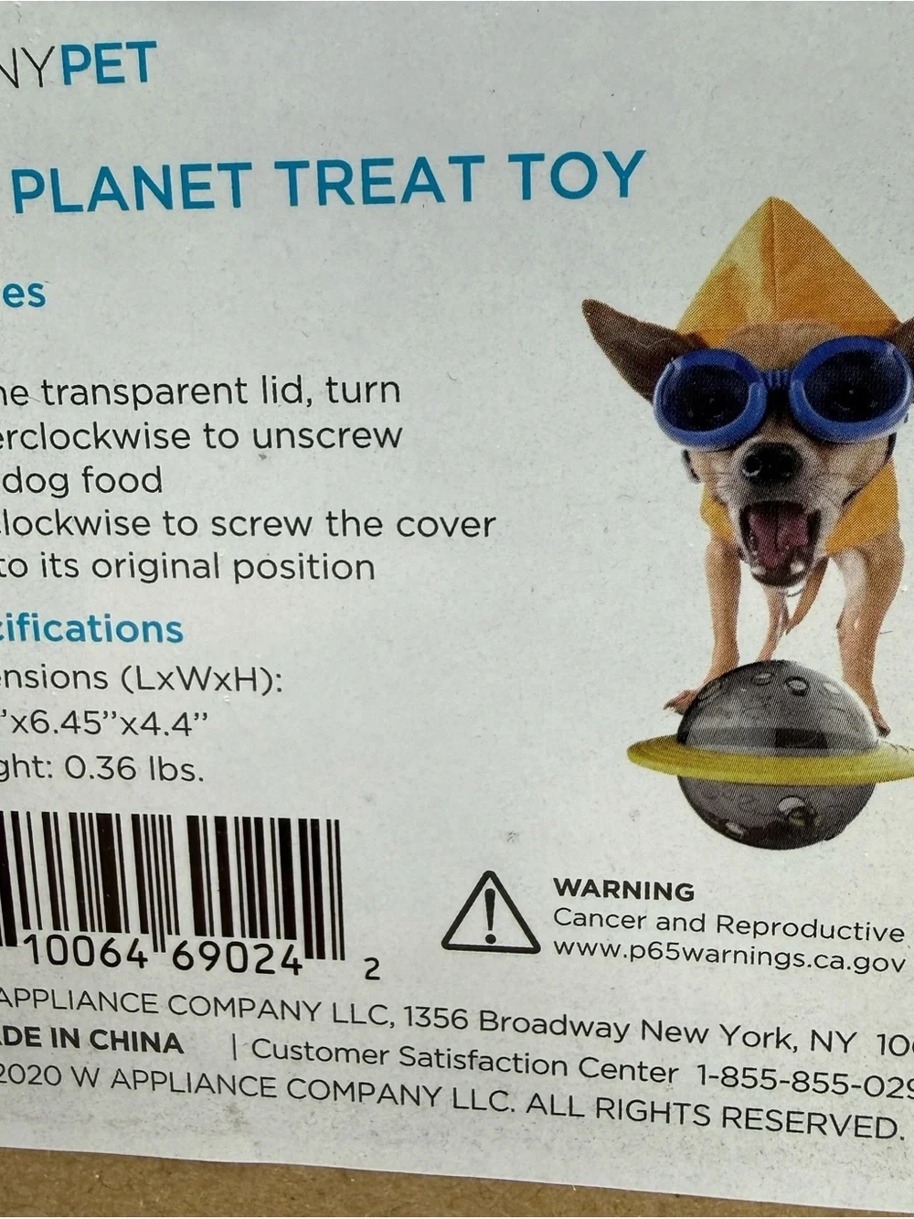 Dog Planet Treat Dispensing Puzzle Ball Interactive Chew Toy Medium-Large Dogs